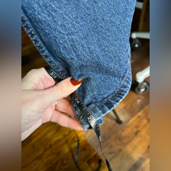 Loft Curvy Wide Leg Jeans Size 12 - Picture 6 of 7